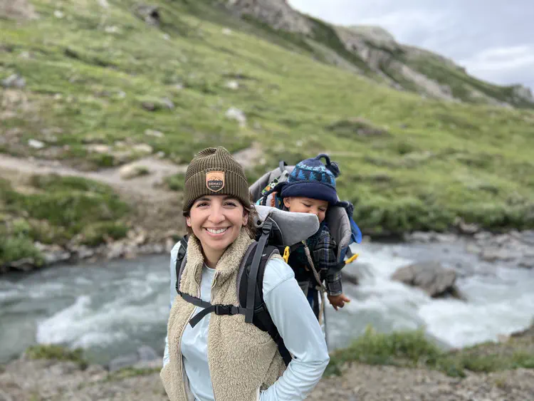 Hiking with Leo near the Savage River in Denali National Park.