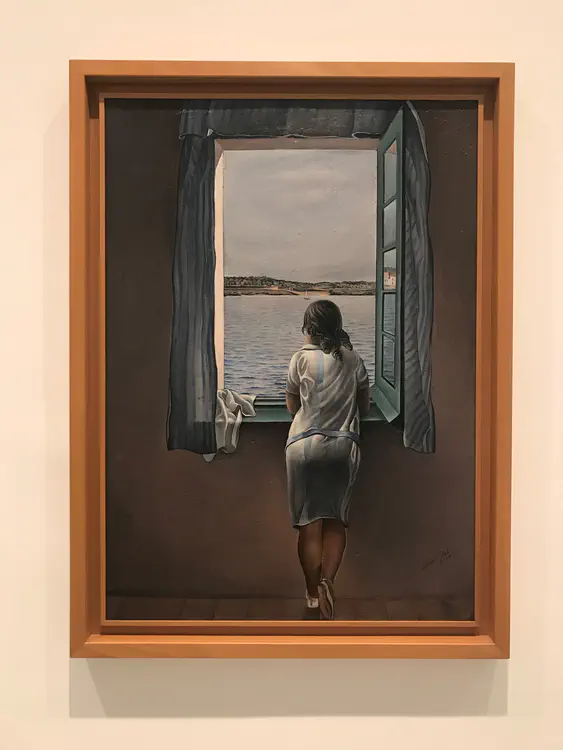 A Dali painting that absolutely blew me away. "Figure at a Window", 1925