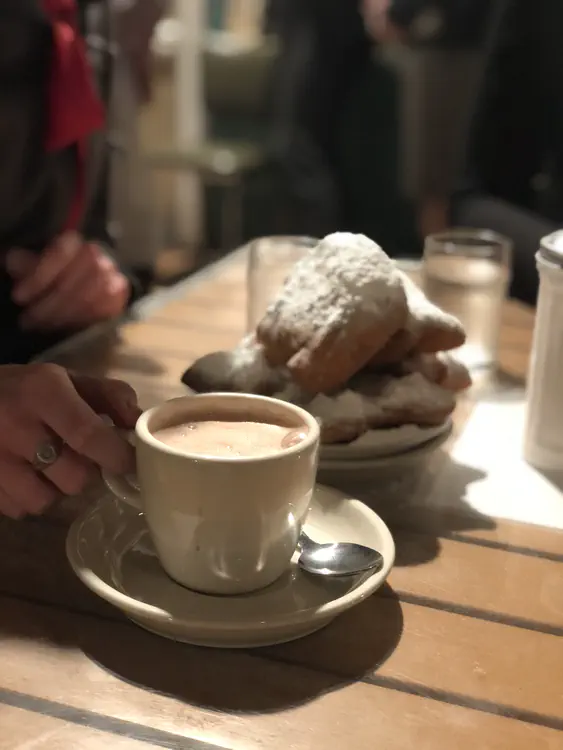 Beignets and coffee with chicory were a high priority.